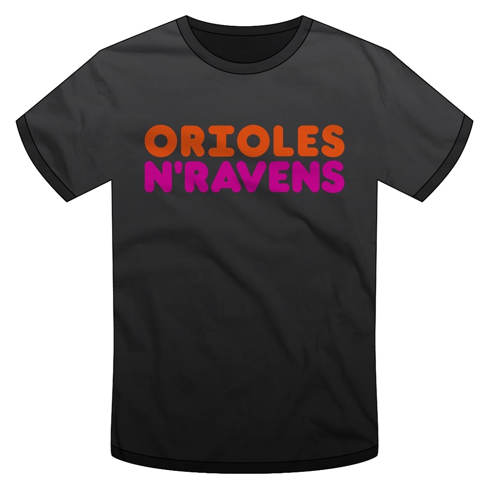 ORIOLES N'RAVENS Baltimore, Coffee, Gym T-shirt